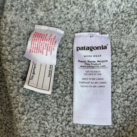 Patagonia Girls Better Sweater Fleece Jacket Size XL 1/4 Zip Birch White Hiking - Picture 10 of 13